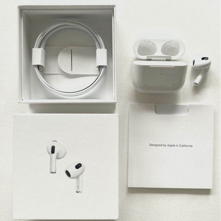 Apple Airpods 3Rd Generation Bluetooth Earbuds Earphone +Charging Case White